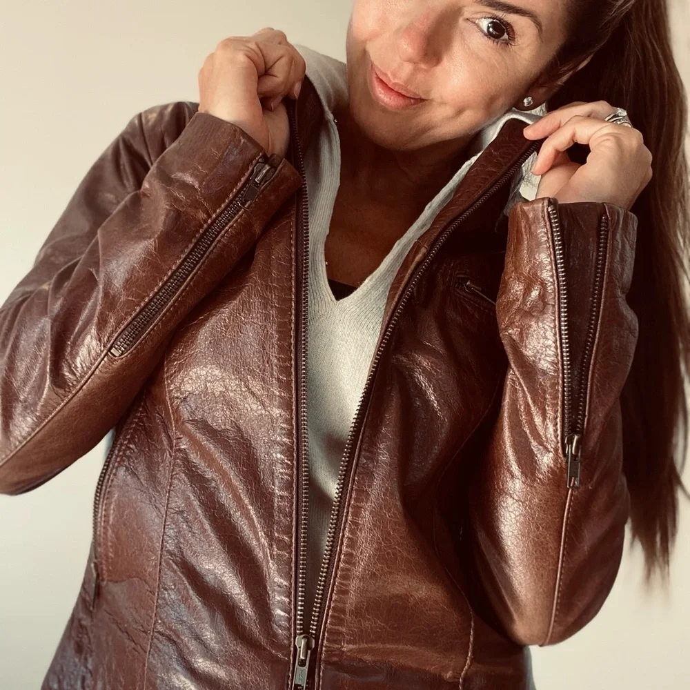 Beautiful brazilian genuine leather jacket - Picture 6 of 12